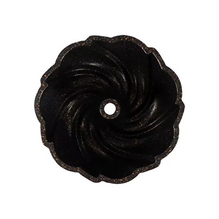 Serenk Fun Cooking Rüzgar Gülü Alüminyum Döküm Granit Kaplama Kek Kalıbı 24 cm Sarı