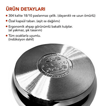 Serenk Definition Çelik Çaydanlık Siyah