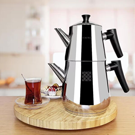 Serenk Definition Çelik Çaydanlık Siyah