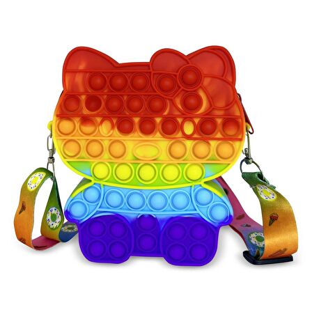 Ogi Mogi Toys Silikon Renkli Kedi Omuz Çantası