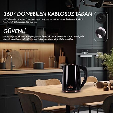 Any Morning DE231801 Çelik Su Isıtıcı 1,8 L