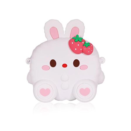 Ogi Mogi Toys Silikon Beyaz Tavşan Omuz Çantası
