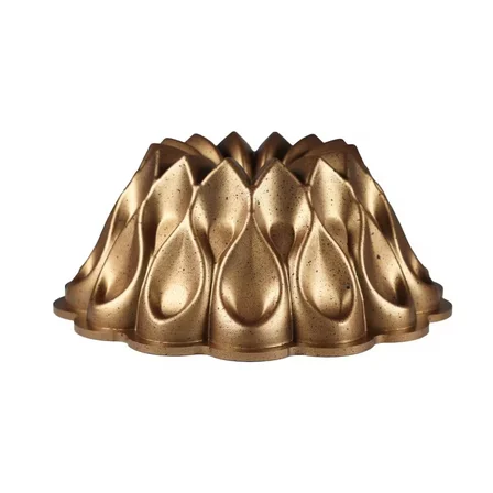 Serenk Fun Cooking Damla Alüminyum Döküm Granit Kaplama Kek Kalıbı 26 cm Sarı