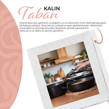 Serenk Excellence 7 Parça Granit Tencere Seti