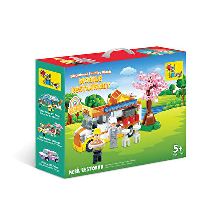 Ogi Mogi Toys Eğitici Bloklar Mobil Restoran 310 Parça, Lego Uyumlu Yapı Seti