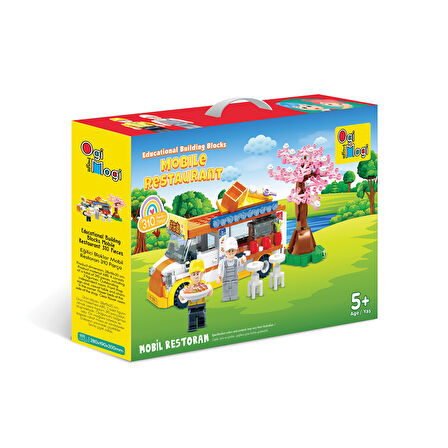Ogi Mogi Toys Eğitici Bloklar Mobil Restoran 310 Parça, Lego Uyumlu Yapı Seti