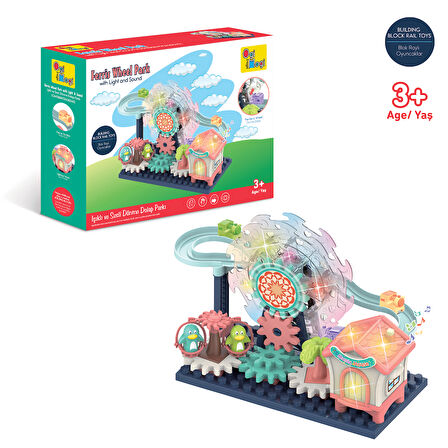 Ogi Mogi Toys Işıklı ve Sesli Dönme Dolaplı Penguenli Lunapark Oyun Seti