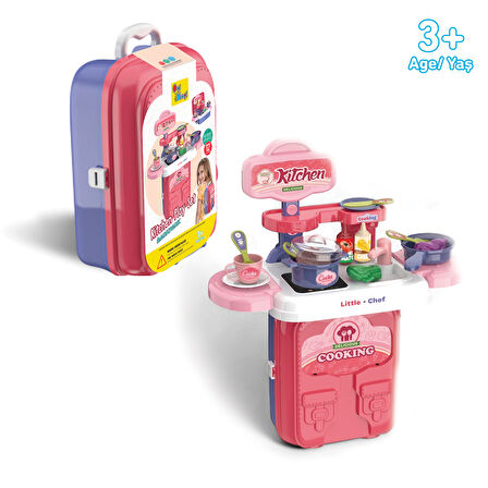 Ogi Mogi Toys Mutfak Oyun Seti 2’si 1 Arada Taşınabilir Sırt Çantası