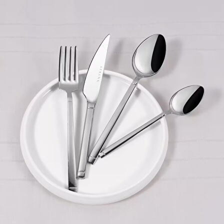 Serenk Barselona Çelik Çatal Kaşık Bıçak Takımı 24 Parça