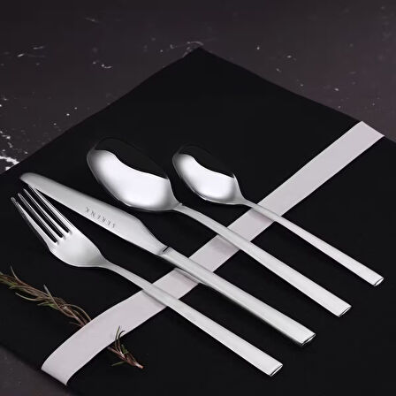 Serenk New York Çelik Çatal Kaşık Bıçak Takımı 24 Parça