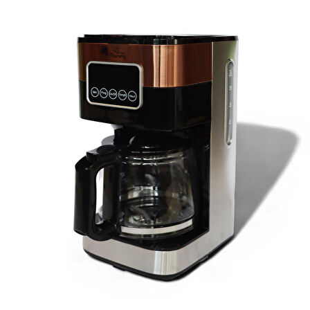 Any Morning SH21615S Dokunmatik Ekranlı Zaman ve Aroma Ayarlı Filtre Kahve Makinesi Bakır Rengi