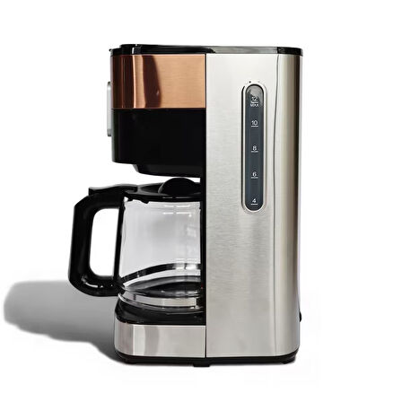 Any Morning SH21615S Dokunmatik Ekranlı Zaman ve Aroma Ayarlı Filtre Kahve Makinesi Bakır Rengi