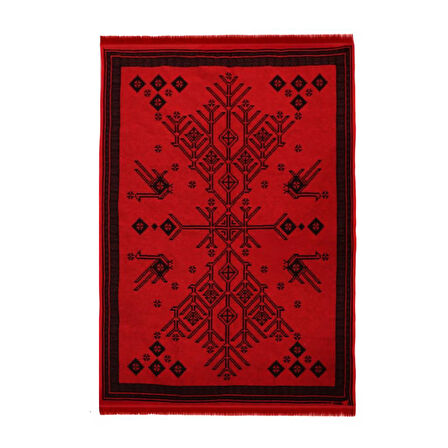 Bigghome Kilim, Makinede Yıkanabilir, Modern Desenli, 80*150 cm, SA25CY