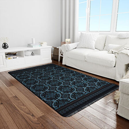 Bigghome Kilim, Makinede Yıkanabilir, Modern Desenli, 80*150 cm, SA25AT