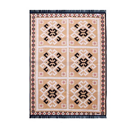 Bigghome Kilim, Makinede Yıkanabilir, Modern Desenli, 80*150 cm, SA25MK