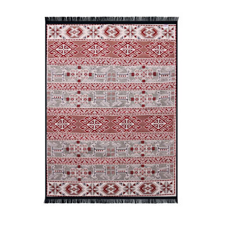 Bigghome Kilim, Makinede Yıkanabilir, Modern Desenli, 80*150 cm, SA25HC