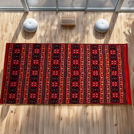 Bigghome Kilim, Makinede Yıkanabilir, Modern Desenli, 80*150 cm, SA25BA