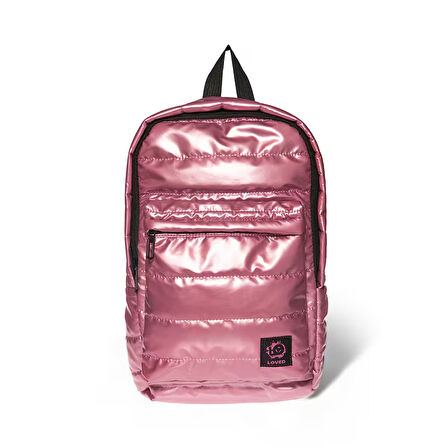 Biggdesign Moods Up Loved  Kapitone Su Geçirmez Kumaşlı Okul ve Laptop Sırt Çantası Pembe