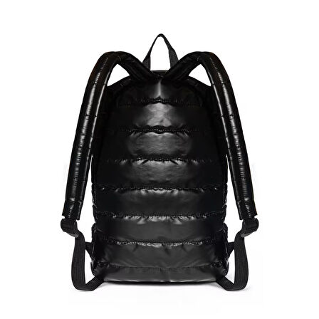 Biggdesign Moods Up Relaxed Kapitone Su Geçirmez Kumaşlı Okul ve Laptop Sırt Çantası Siyah