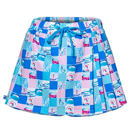 Anemoss Harmoni Kadın Şort Etek – Lastikli Bel, Bağcıklı ve Esnek Kumaşlı Yazlık Skort