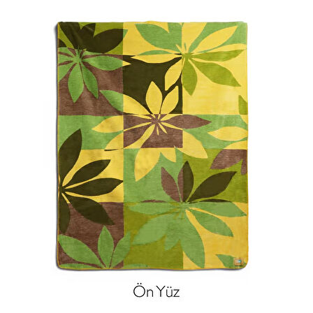 Bigghome Botanik  Çift Kişilik Battaniye 200 x 220 cm