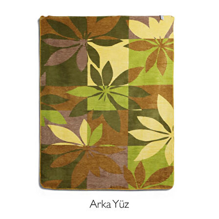 Bigghome Botanik  Çift Kişilik Battaniye 200 x 220 cm