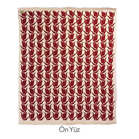 Bigghome Lalezar  Çift Kişilik Battaniye 200 x 220 cm