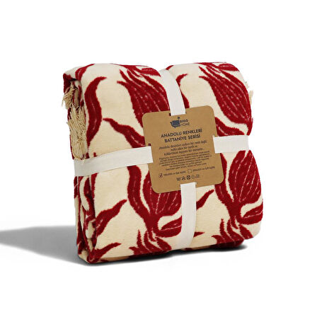 Bigghome Lalezar Tek Kişilik Battaniye 150 x 200 cm