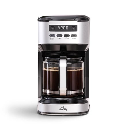 Any Morning SIN2634 Dijital Ekranlı Zaman ve Aroma Ayarlı 1,8 Lt Cam Hazneli Filtre Kahve Makinesi