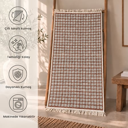 Bigghome Çift Taraflı Kilim 80*150 cm SA26EK