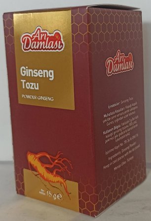 Arı Damlası Ginseng Tozu Takviye Edici Gıda 15 Gr