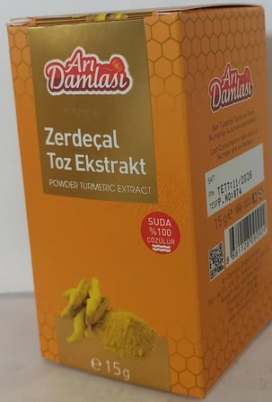 Arı Damlası Zerdeçal Toz Ekstrakt  15 Gr. 