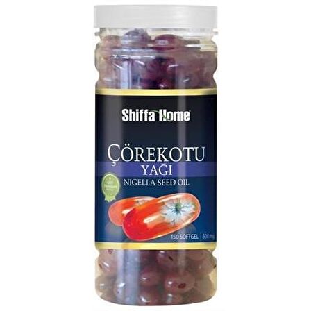 Shiffa Home ÇörekOtu Yağı 500 mg 150 Softjel Kapsül