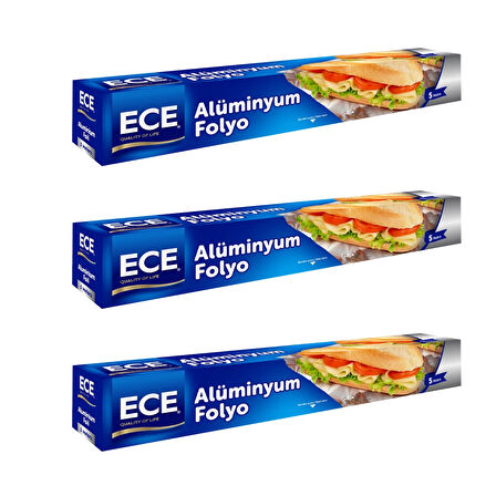 Ece Alüminyum Folyo 5 Mt x 3 adet