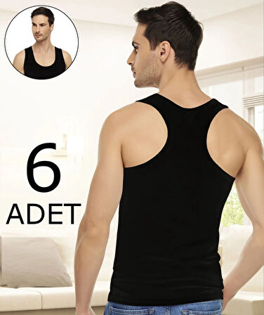 Tutku Elite Erkek Elastan Spor Atlet 1304 6'lı Paket