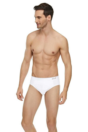 Elit Erkek Likralı Pamuklu Kemerli Spor Slip Külot 12'li Paket
