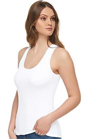 Tutku Elit 2002 Modal Elestan Kadın Geniş Askılı Atlet