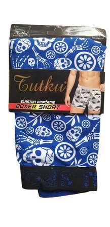 Tutku Erkek Elas EMP Spor Boxer 6'lı Kombin
