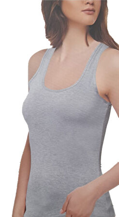 Tutku Elit Kadın Elastan Modal Geniş Askı Atlet 6 'lı  2002