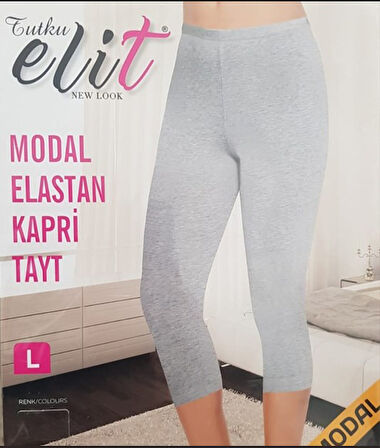 Tutku Elit Bayan Modal Elastan Dizaltı Kapri Tayt  2102