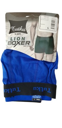 Tutku Erkek LION Spor Boxer 6'lı  0123 Kombin