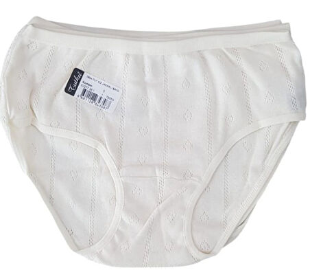 Tutku 0854 Kız Çocuk Jakarlı Bato-Slip-Külot - 12'li Kombin