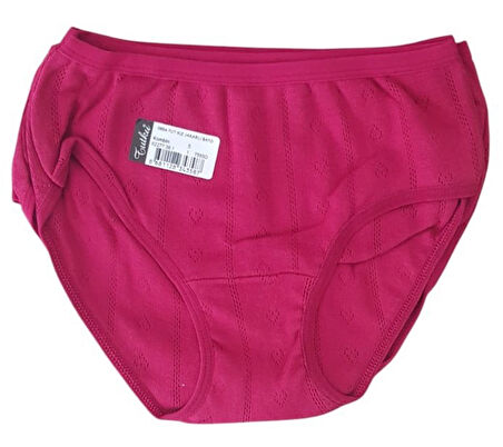 Tutku 0854 Kız Çocuk Jakarlı Bato-Slip-Külot - 12'li Kombin