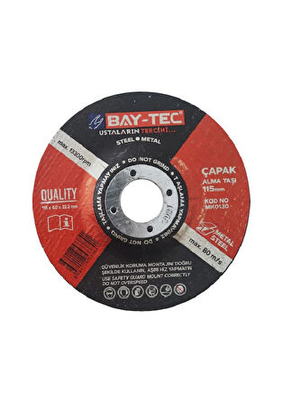 Bay-Tec Çapak Alma Taşlama Diski 1Ad 115 mm Mk 0130