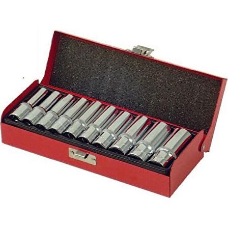 Bay-Tec MK2710 Uzun Lokma Takımı 3/8" 10Pcs