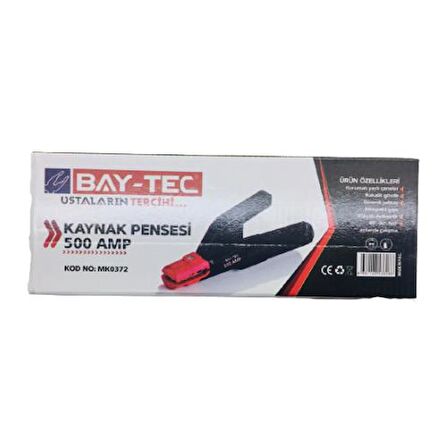 Bay-Tec MK0372 Kaynak Pensesi 500Amper