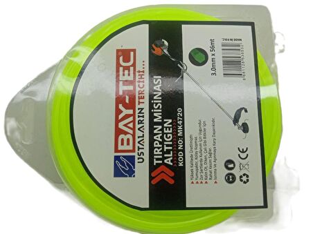 Bay-Tec Tırpan Misinası Altıgen 3mmX56mt Mk4720