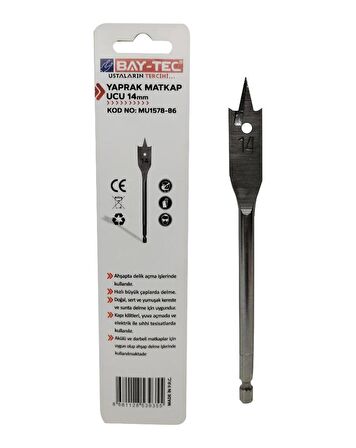 Bay-Tec MU1578-86 Yaprak Matkap Ucu 14 mm