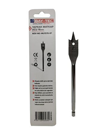 Bay-Tec MU1578-87 Yaprak Matkap Ucu 16 mm