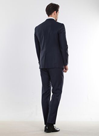 Kip Slim Fit Düz Saks Erkek Smokin